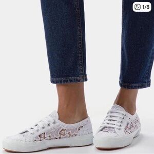 Superga Women's Lace Sneakers - White